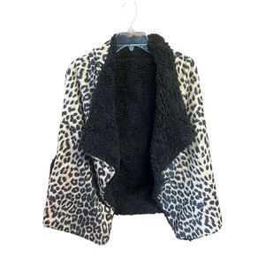 Love of Fashion Animal Print Open Vest poncho One Size NWT